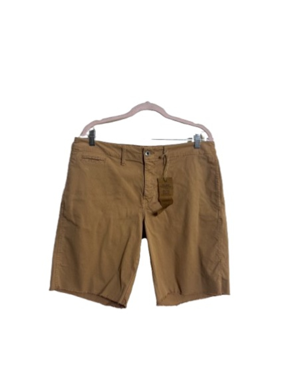 Paperbacks Men's Tan Flat Front Cotton Shorts